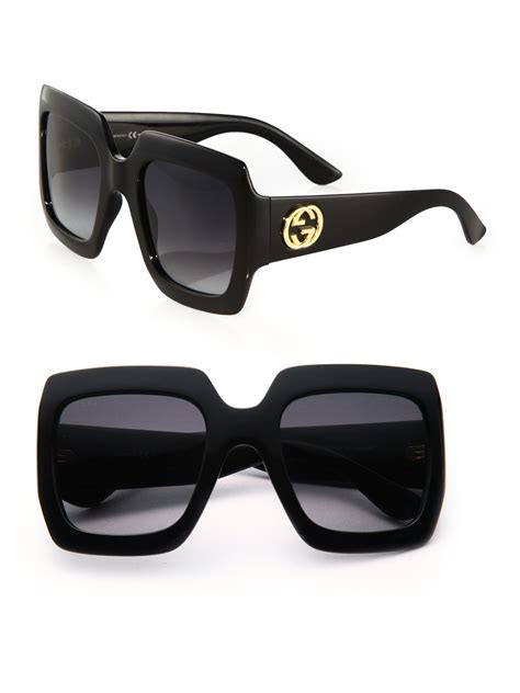 gucci oversize square sunglasses